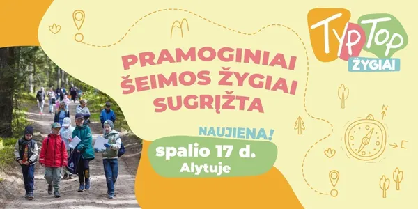 TYP TOP pramoginis šeimos žygis Alytuje