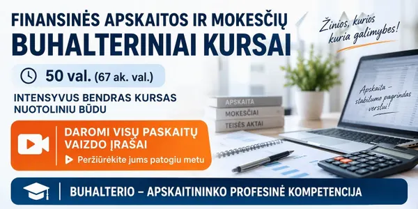 Buhalterinės Apskaitos Kursai Klaipėdoje