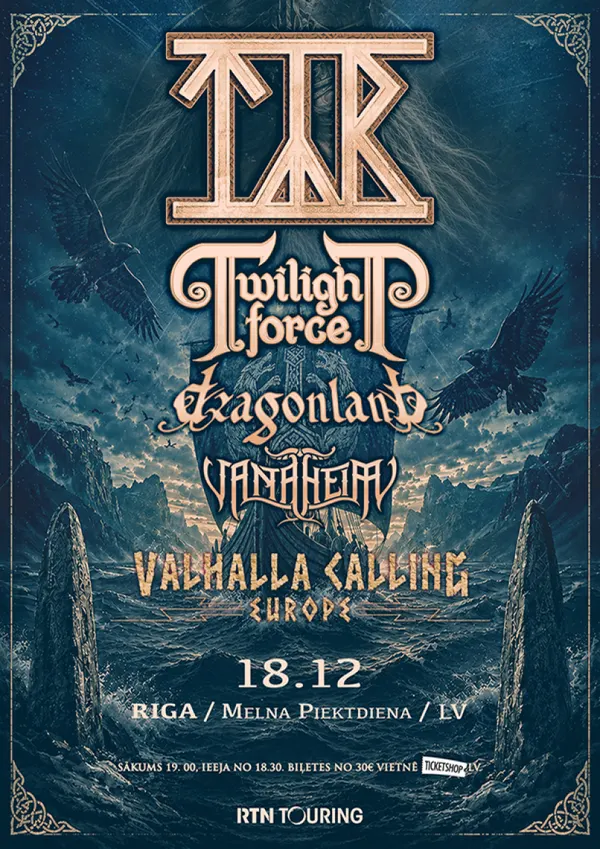 Týr (Fo) / Twilight Force (Se) / Dragonland (Se) / Vanaheim (Nl)