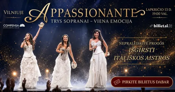 "Appassionante" Trys Sopranai - Viena Emocija