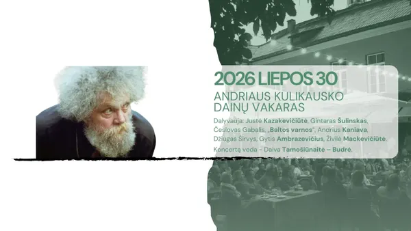 „Artistai“ gyvai | Andriaus Kulikausko dainų vakaras