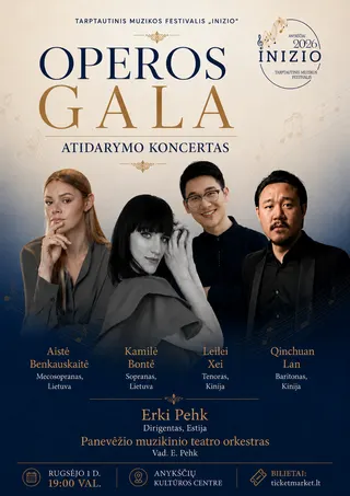 OPEROS GALA Tarptautinio muzikos festivalio „Inizio“ atidarymo koncertas