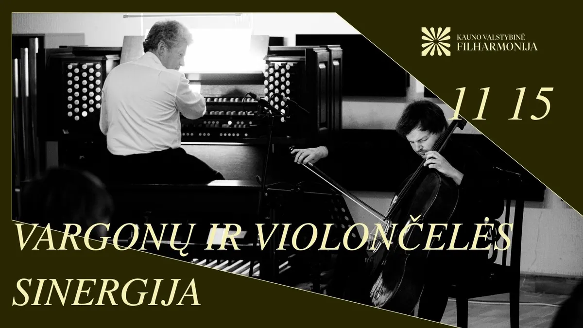 Vargonų Ir Violončelės Sinergija