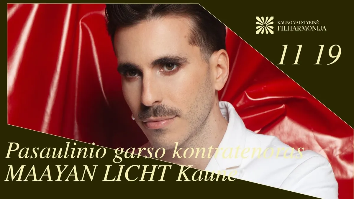 Pasaulinio Garso Kontratenoras Maayan Licht Kaune