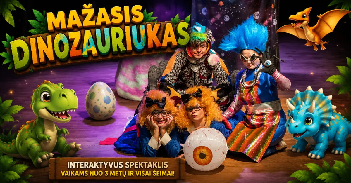 Spektaklis vaikams "Mažasis dinozauriukas"