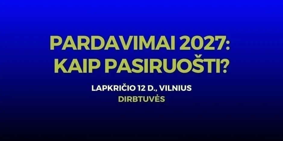 Pardavimai 2027: kaip pasiruošti?