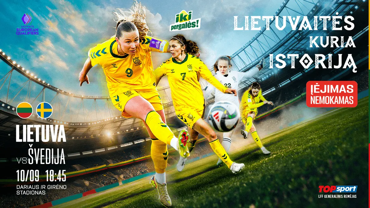 Lietuvos moterų futbolo rinktinės rungtynės: Lietuva – Švedija