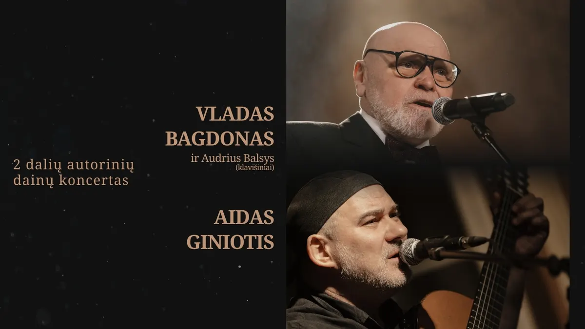 Aidas Giniotis, Vladas Bagdonas ir Audrius Balsys | Klaipėdos koncertų salė