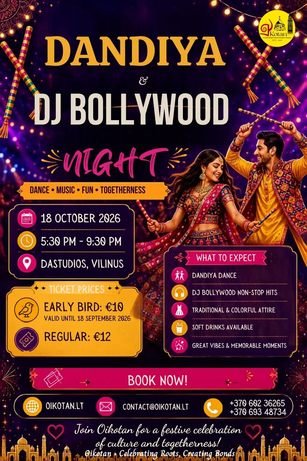 Dandiya & DJ Bollywood Night