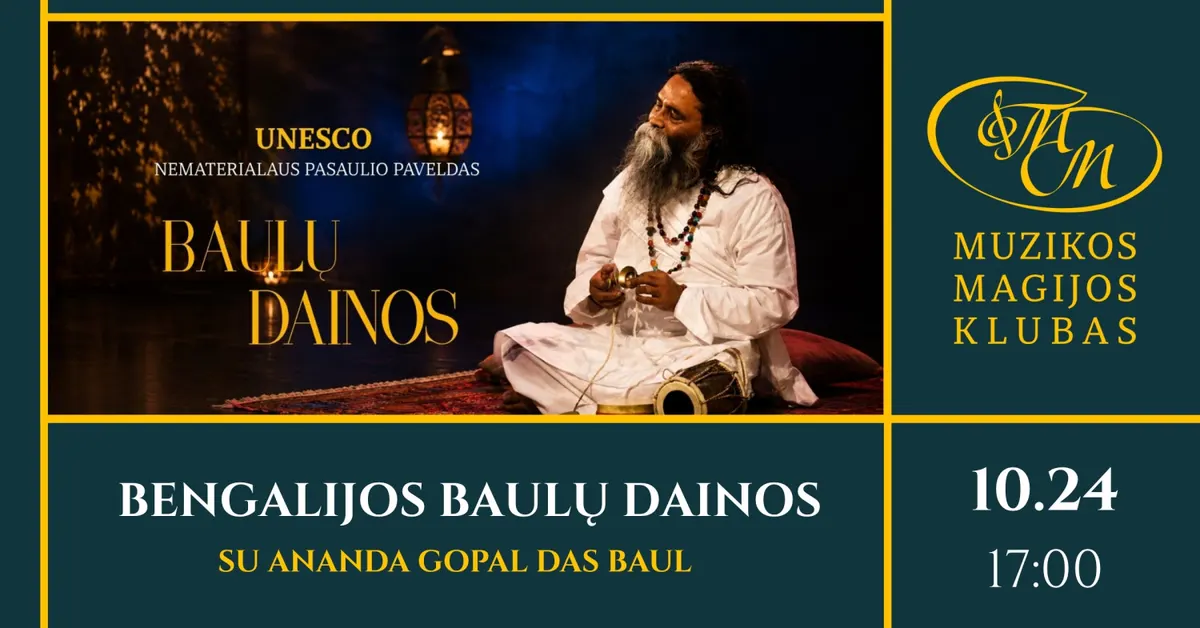 Bengalijos Baulų dainos su Ananda Gopal Das Baul