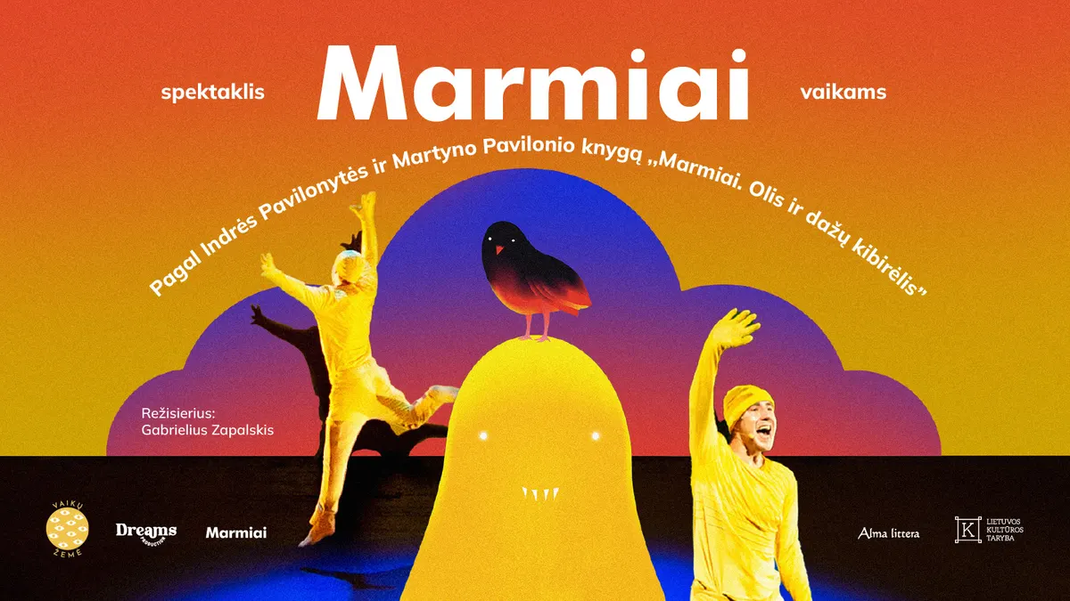 MARMIAI – muzikinis spektaklis vaikams „Olis ir dažų kibirėlis“ rež. G. Zapalskis
