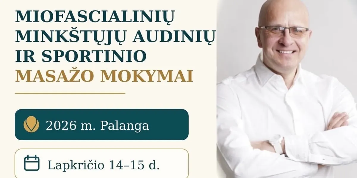 Miofascialinių Minkštųjų Audinių Ir Sportinio Masažo Mokymai