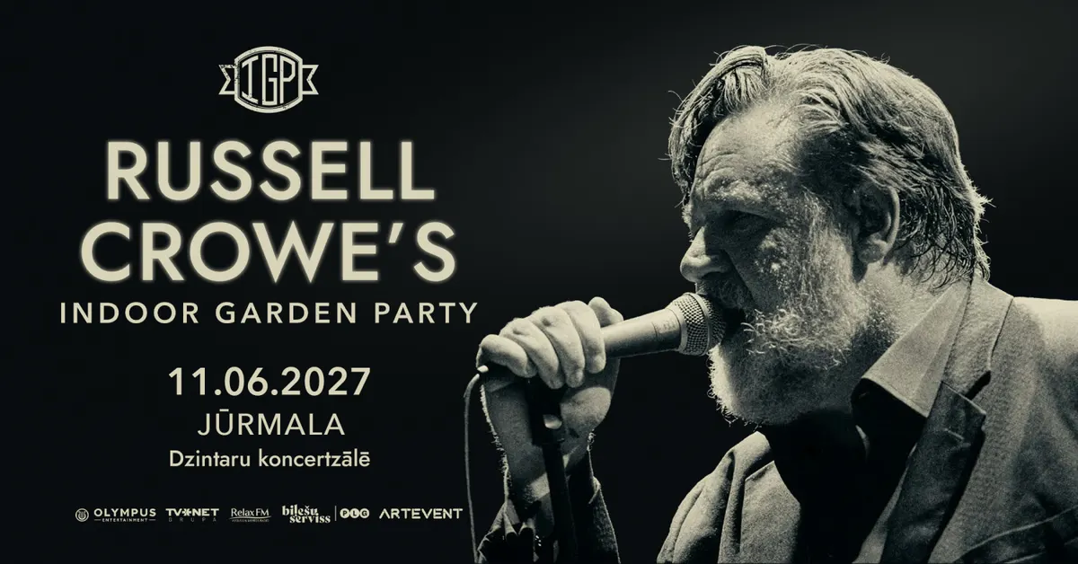 One Evening with Russell Crowe and band 'Indoor Garden Party'