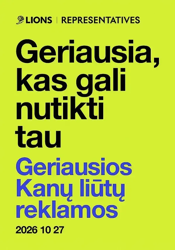Geriausios Kanų liūtų reklamos 2026